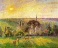the church and farm of eragny 1895 Camille Pissarro